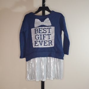 Young & Awesome Best Gift Ever Girls Long Sleeve Sweater Dress